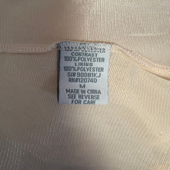 Mystree Women’s Beige Gray Ruffle Sleeveless Dress SZ M Chiffon stains as shown - Picture 3 of 14